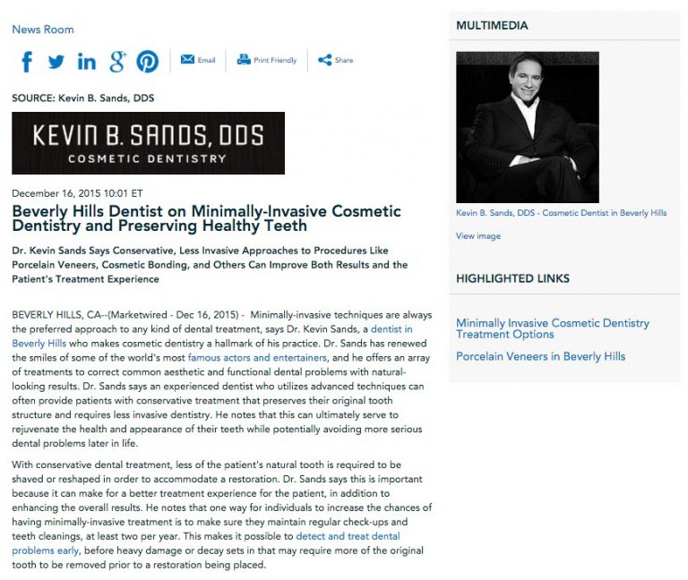 Beverly Hills Dentist On MinimallyInvasive Cosmetic Dentistry and